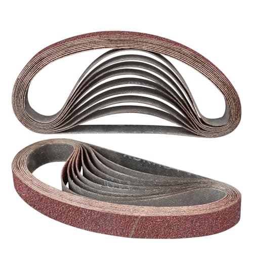 Image of STEBRUAM 10PCS Sanding Belt 20 x 520 mm 40 Grit