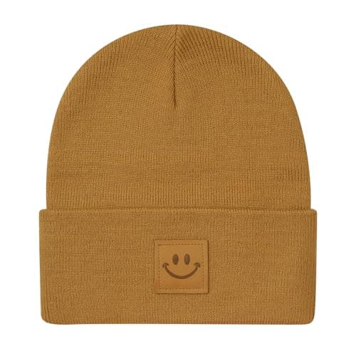 Image of MaxNova Classic Beanie Hat for Men Women, Camel, One size