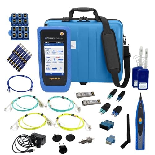 Image of TREND Networks | SignalTEK QT Pro 3-Year Assurance Bundle | 10G Copper, Fibre & Wi-Fi Qualification Tester | 3-Year Warranty & Rugged Hard Case | Advanced Diagnostics & PoE Load Testing | R166003