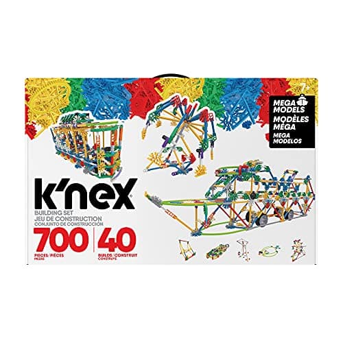 Image of Basic Fun K'NEX | Mega Models Building Set | 3D Educational Toys for Kids, 700 Piece Stem Learning Kit, Engineering for Kids, 40 Model Building Construction Toy for Children Ages 7 80209