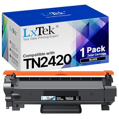Image of LxTek TN2420 Toner Cartridges Compatible for Brother TN-2420 TN2410 for MFC-L2710DW MFC-L2710DN HL L2350DW HL-L2310D DCP-L2530DW DCP-L2510D MFC-L2730DW HL-L2375DW(1 Black) Print, Scan, Copy