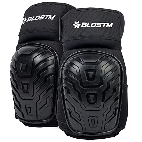 Image of BLOSTM Knee Pads for Work - Adjustable, Anti-Slip Knee Pads Work - Gel Cushion & Foam Padding Heavy Duty Work Knee Pads for Men & Women, Work, Construction, Cleaning, Gardening Knee Pads (1 Pair)
