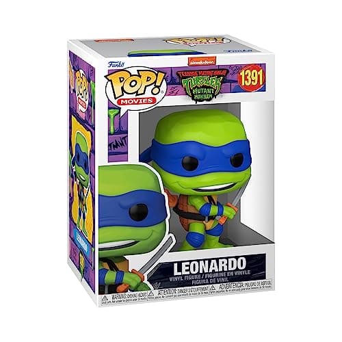 Image of Funko Pop! Movies: Teenage Mutant Ninja Turtles - (Teenage Mutant Ninja Turtles (TMNT) ) Leonardo - Collectable Vinyl Figure - Gift Idea - Official Merchandise - Toys for Kids & Adults - Movies Fans