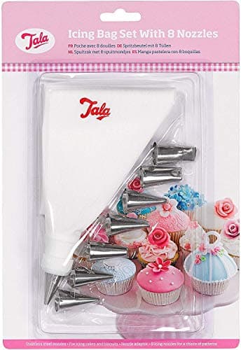Image of 5 X Tala Icing Bag Set, 8 Nozzles, 4/48
