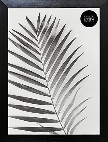 Image of pf+a REAL GLASS A4 Picture Frame - Oxford Premium Black Photo Frame With Glass - A4 certificate frame Black