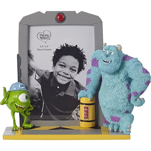 Image of Precious Moments Monsters, Inc. Picture Frame | Disney Showcase Pixar Monsters, Inc. Love Your Inner Monster Resin Photo Frame | 3" x 5" Picture | Disney Decor & Gifts | Kids Room Decor