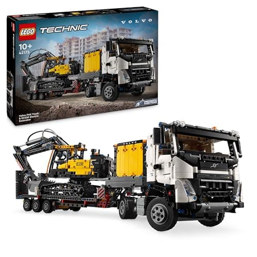 Image of LEGO Technic Volvo FMX Truck & EC230 Electric Excavator Toy for 10 Plus Year Old Boys & Girls, Vehicle Building Set for Kids Who Love Heavy-Duty Construction Models, Birthday Gift Idea, 42175