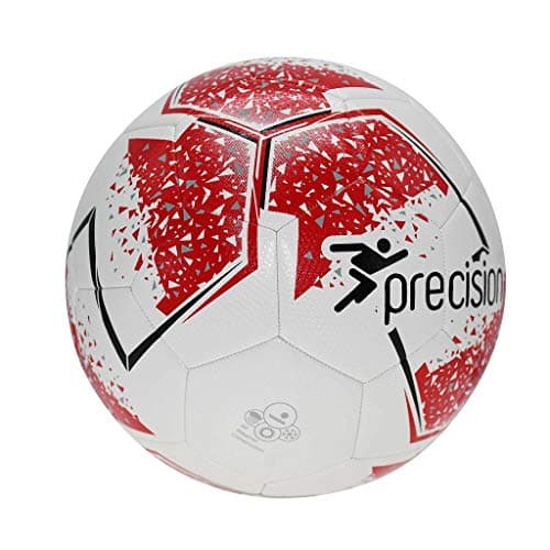 Image of Precision Unisex-Youth Fusion IMS Training Ball, White/Red/Grey/Black, 3