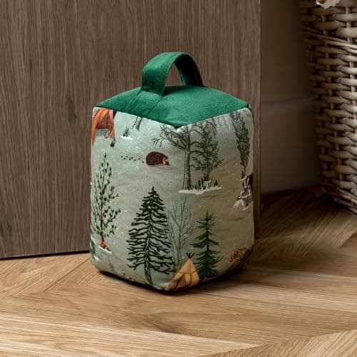 Image of furn. Lodge Wood Forest Velvet Door Stop
