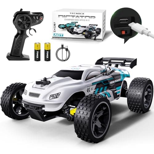 Image of Tecnock RC Remote Control Car for Kids, 1:18 High Speed 20 KM/H 2WD RC Buggy, 2.4GHz Off Road Racing Car with Rechargeable Batteries, Gift for Boys and Girls