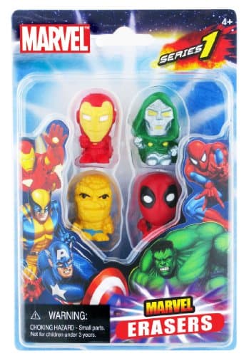 Image of MARVEL Collectible Erasers 4-Pack (Series 1 - Set C)