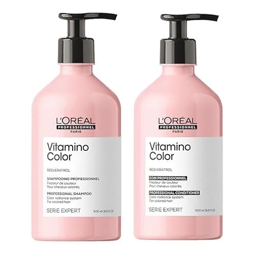 Image of L'Oreal Professionnel Vitamino Color Shampoo 500ml & Vitamino Color Conditioner 500ml Duo