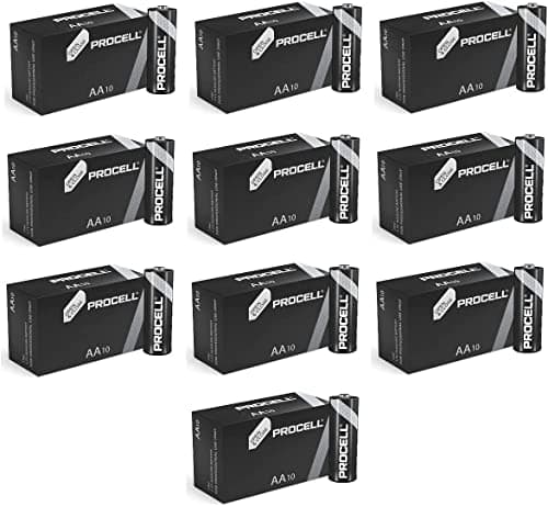Image of 100x Duracell AA Alkaline Plus Industrial Battery - Orange