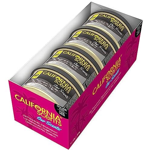 Image of California Scents Car Air Freshener 4 Pack – Ice Scent, Long Lasting Car Freshener Up to 60 Days, Odour Eliminator, Adjustable Fragrance, Masculine Scent