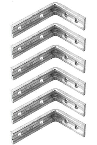 Image of Heavy Duty Galvanised Shelf Bracket 6 Pack - 6x5" / 150x125mm