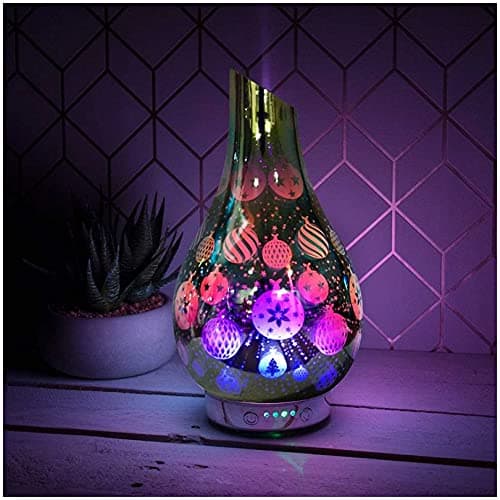Image of Vase Shaped Desire Humidifier | 3D Silver Christmas Baubles design | 1 Pc