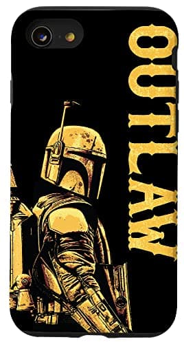 Image of iPhone SE (2020) / 7 / 8 Star Wars The Book of Boba Fett Outlaw Black Case