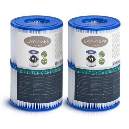 Image of Lay-Z-Spa Hot Tub Filter Cartridge VI for All Lay-Z-Spa Models - 2 x Twin Pack (4 Filters)