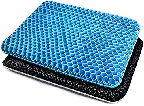 Image of Gel Seat Cushion Double thickness Honeycomb design, Orthopaedic Cushion for Sciatica Tailbone Coccyx pain relief and Support, For Office Chair Wheelchair Car seat eggchair,Pressure Cushion for bottoms