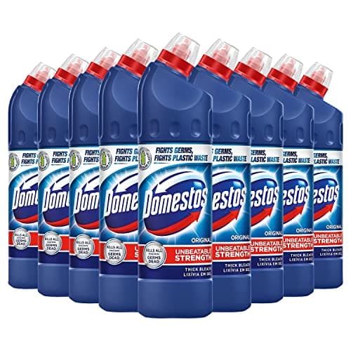 Image of Domestos Blue Original Bleach 750ml - Box of 9