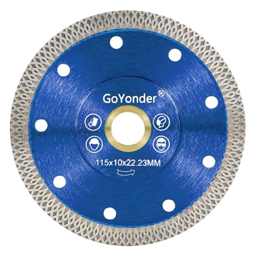 Image of GoYonder 4.5 Inch Super Thin Diamond Saw Blade for Cutting Porcelain Tiles,Granite Marble Ceramics (4.5")