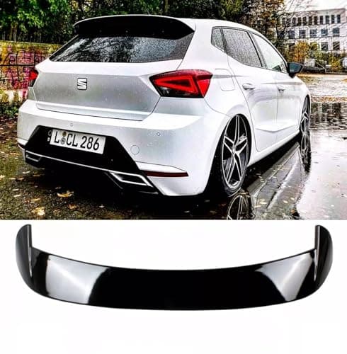 Image of For Auto Perfectionists UK Rear Roof Spoiler Compatible With SEAT Ibiza 5dr MK5 6F 2017-2022 Cupra Look ABS Carbon Fibre