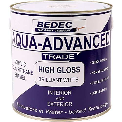 Image of Bedec 1 Litre Aqua Advanced Gloss - Brilliant White