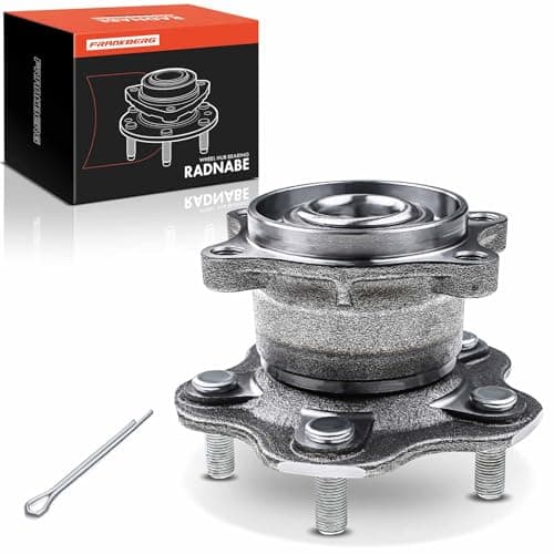 Image of Frankberg 1x Wheel Bearing Hub Wheel Hub Rear Compatible with Juke F15 2010-2021 Qashqai +2 I J10 NJ10 JJ10E 2007-2013 X-Trail T31 T32_ 2007-2021 Koleos I/II Replace# 512373