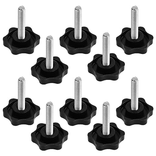Image of wangjiangda 10pcs Clamping Knob M6 / M8 Star Handle Knob Grip Thumb Screw Head Knobs Nut Screws Tightening Thread Replacement Machine Handle Clamping Screw Knob (M6/10pcs)