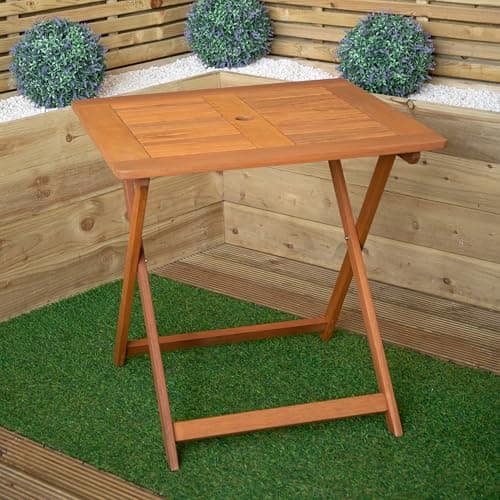 Image of Samuel ALEXANDER Windermere 4 Person Outdoor Square Wooden Folding Garden Table
