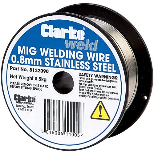 Image of Clarke MIG Stainless Steel Welding Wire 0. 8mm - 0. 5kg - 8132090