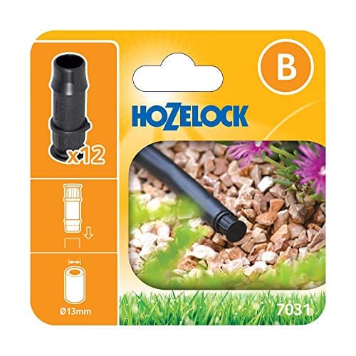 Image of Hozelock End Plug 13mm (12 pack), Black