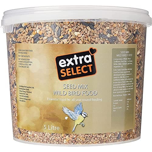 Image of Extra Select Seed Mix Wild Bird Food, 5 Litre (Package may vary)