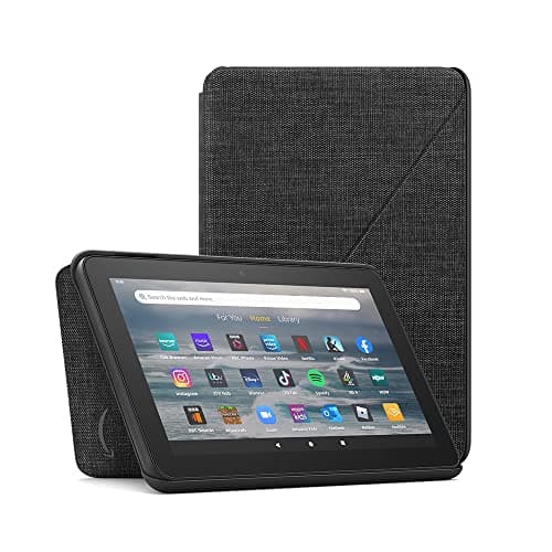 Image of Amazon Fire 7 tablet Fabric Cover | Only compatible with 12th generation tablet (2022 release), Black