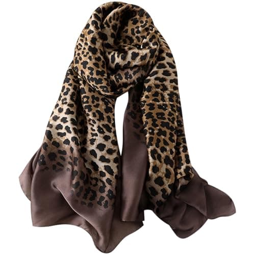 Image of MAIRY Leopard Print Scarf Lightweight Ladies - Long Fashion Women Scarves for Spring Summer Fashion Multifunctional Scarfs 180108