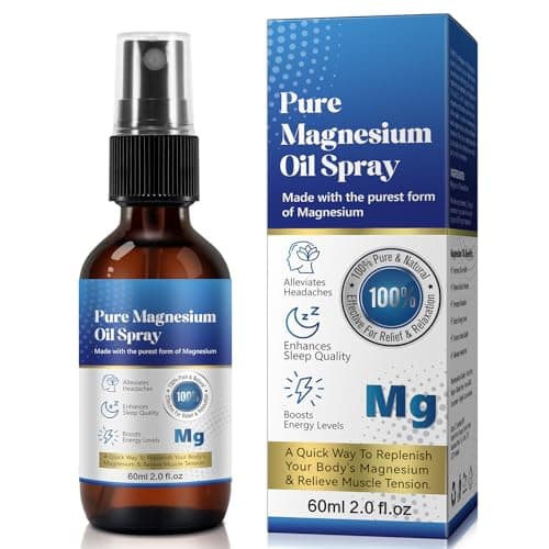 Image of Pure Magnesium Oil Spray,100% Pure & Natural Magnesium Oil Spray for Feet Magnesium Spray for Sleep 2.0 Fl.oz