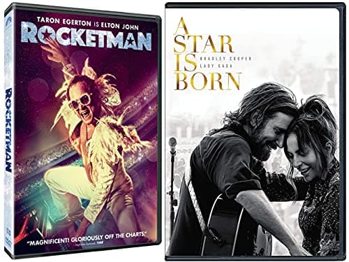 Image of Life Through Music Stars: Rocketman + A Star Is Born (2018 GAGA + Cooper) 2 DVD Bundle