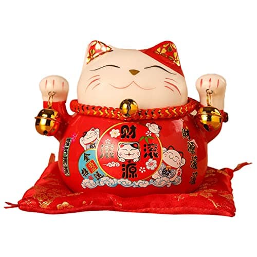 Image of Cat Coin Bank Lucky Cat Money Bank 4.5in Feng Shui Maneki Neko Lucky Cat Coin Bank Unbreakable Saving Piggy Box Money Saving Box For Adults Or Kids