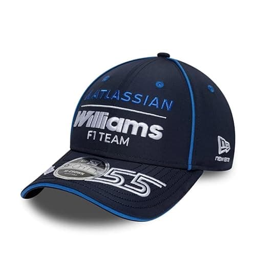 Image of New Era Williams Racing F1 Team, Official 2026 Collection, Team Carlos Sainz Drivers Baseball Cap, Hat, Adjustable, Navy Blue