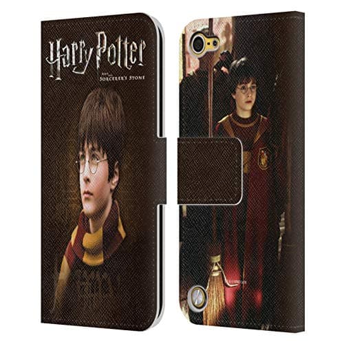 Image of Head Case Designs Officially Licensed Harry Potter Scarf Sorcerer's Stone II Leather Book Wallet Case Cover Compatible With Apple iPod Touch 5G 5th Gen