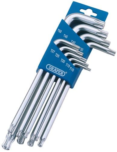 Image of Draper 73035 Tx-Star Ball End Hex Key (9 Pieces)