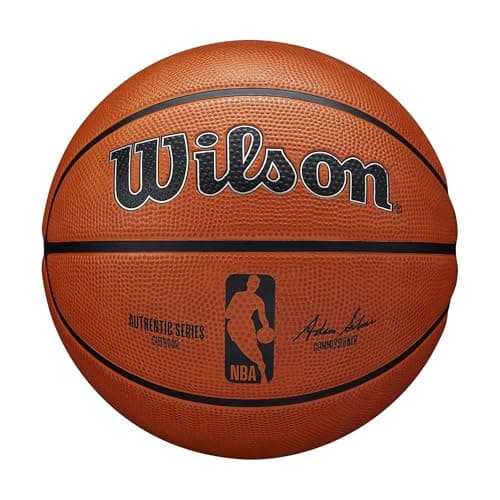 Image of Wilson Basketball, NBA Authentic Series Model, Outdoor, Tackskin Rubber, Size: 7, Brown