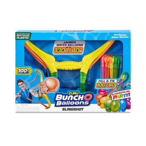 Image of ZURU - BUNCH O BALLOONS - Tropical Party Arc Slingshot - 100 water bombs - Outdoor play - Water game - 56494