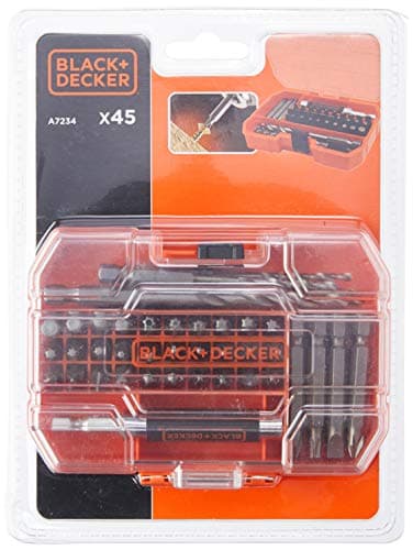 Image of BLACK+DECKER A7235-XJ Drill Set - Orange (45-Piece)