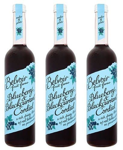 Image of (3 Pack) - Belvoir - Blueberry/Blackcurrant Cordial | 500ml | 3 Pack Bundle