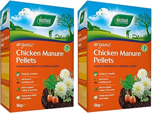 Image of Wolvercroft Garden Centre Westland Organic Chicken Manure Pellets (5kg) x 2