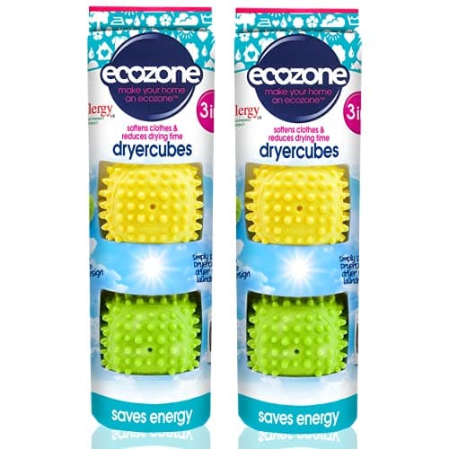 Image of Ecozone Laundry Tumble Dryercubes BUNDLE | 2 Packs- 4 Pieces I Reduces Drying Time & Saves Energy