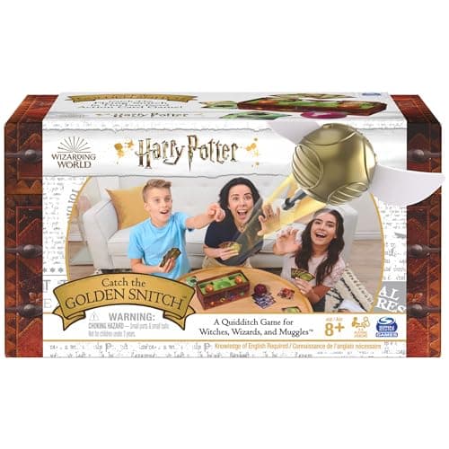 Image of Harry Potter Catch The Golden Snitch, A Quidditch Board Game for Witches, Wizards and Muggles, Family Game Ages 8 & up