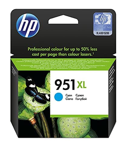 Image of 535620 - HP 951XL Cyan Ink Cartridge (Yield 1500 Pages) for HP Officejet Pro 8100 ePrinter Series/HP Officejet Pro 8600 e-All-in-One Series