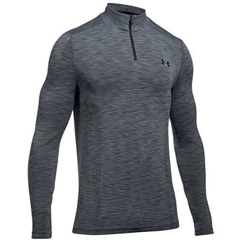 Image of Under Armour Men's Threadborne Seamless 1/4 Zip,Graphite/Black, Medium